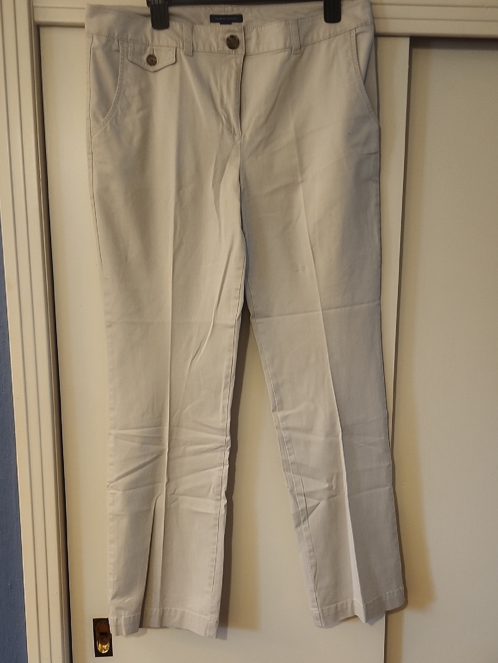 Tommy hilfiger Light Beige Straight-Leg Dress Pants